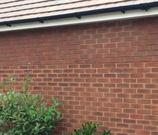 An example of mortar colour banding in brick work