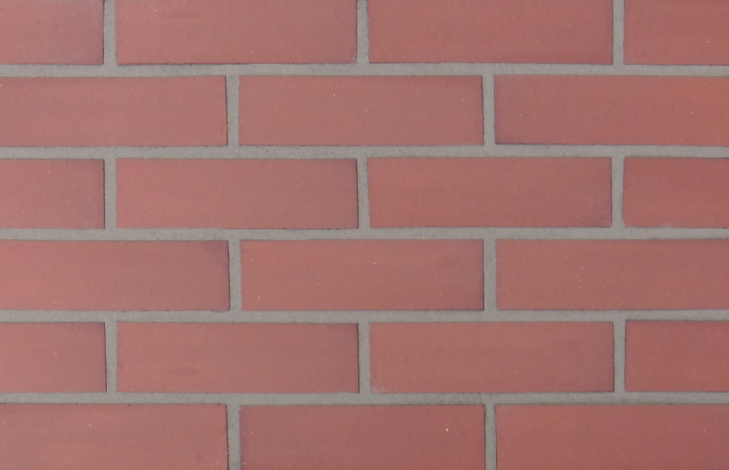 Tunstall Smooth brick slips pointed with grey coloured mortar