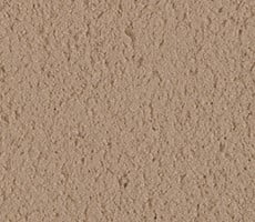 A colour swatch of sandstone mortar. The mortar is a mid to dark brown tone with a sandy surface texture