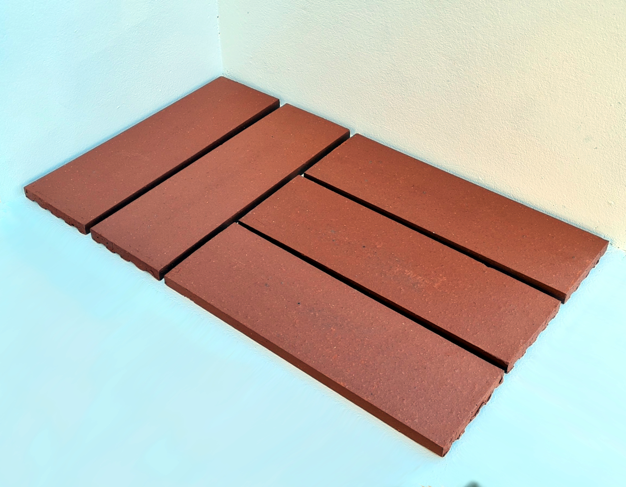 Roman Red Bed Quarry Tiles (327 x 102 x 15mm)