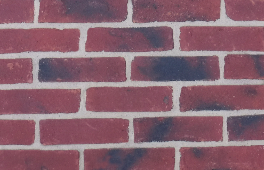 Nottingham Antique brick slips pointed with light buff coloured mortar