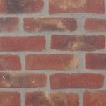 Haywood brick slips pointed with grey coloured mortar